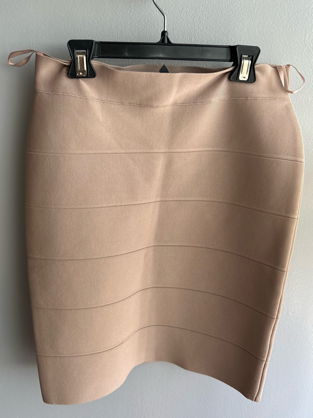 BCBGMaxAzria Blush Beige Bandage Pencil Skirt